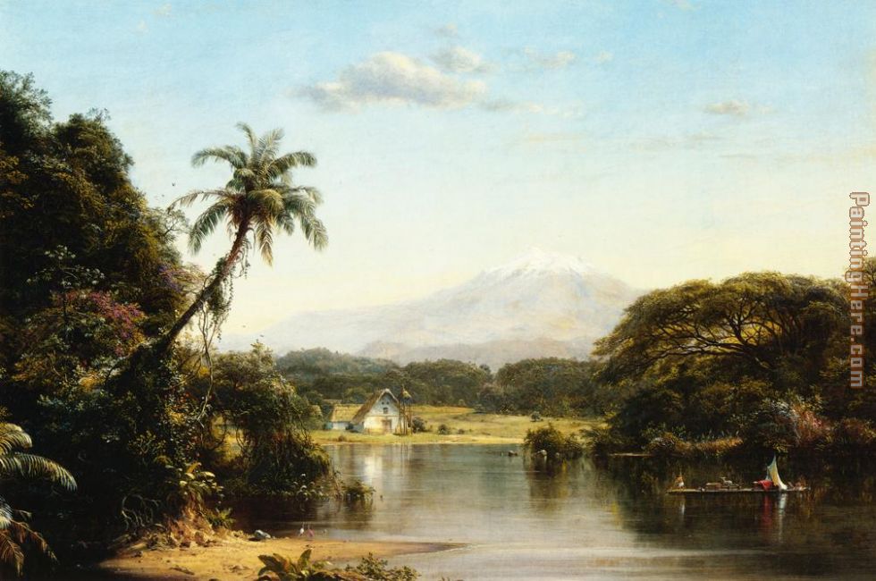 Scene on the Magdalena painting - Frederic Edwin Church Scene on the Magdalena art painting